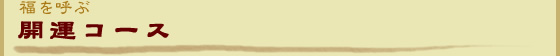 福を呼ぶ　開運コース