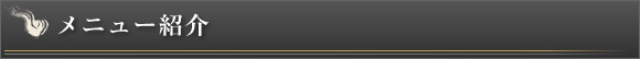 メニュー紹介